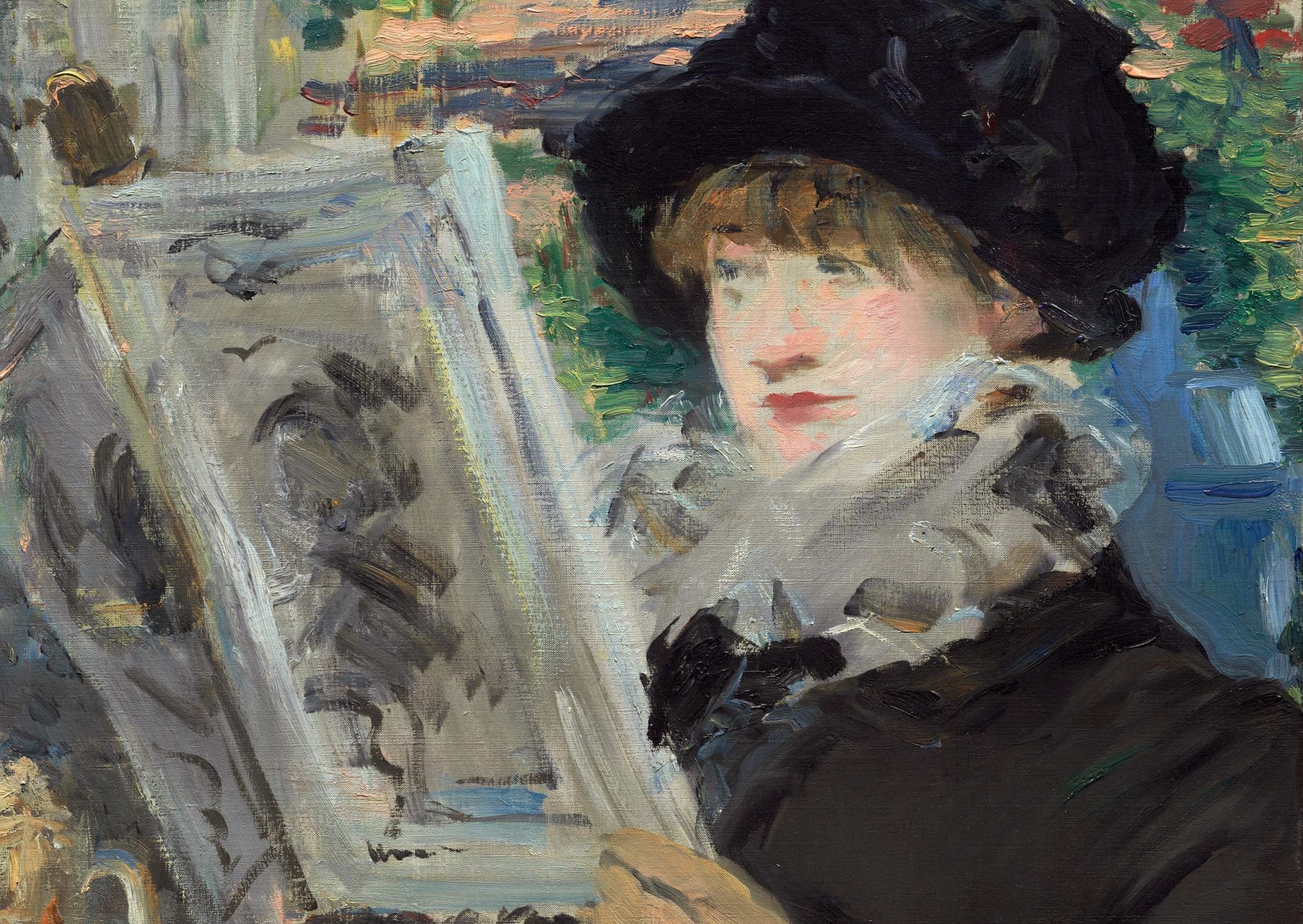 Woman Reading, by Edouard Manet, 1880-1882, Art Institute Chicago