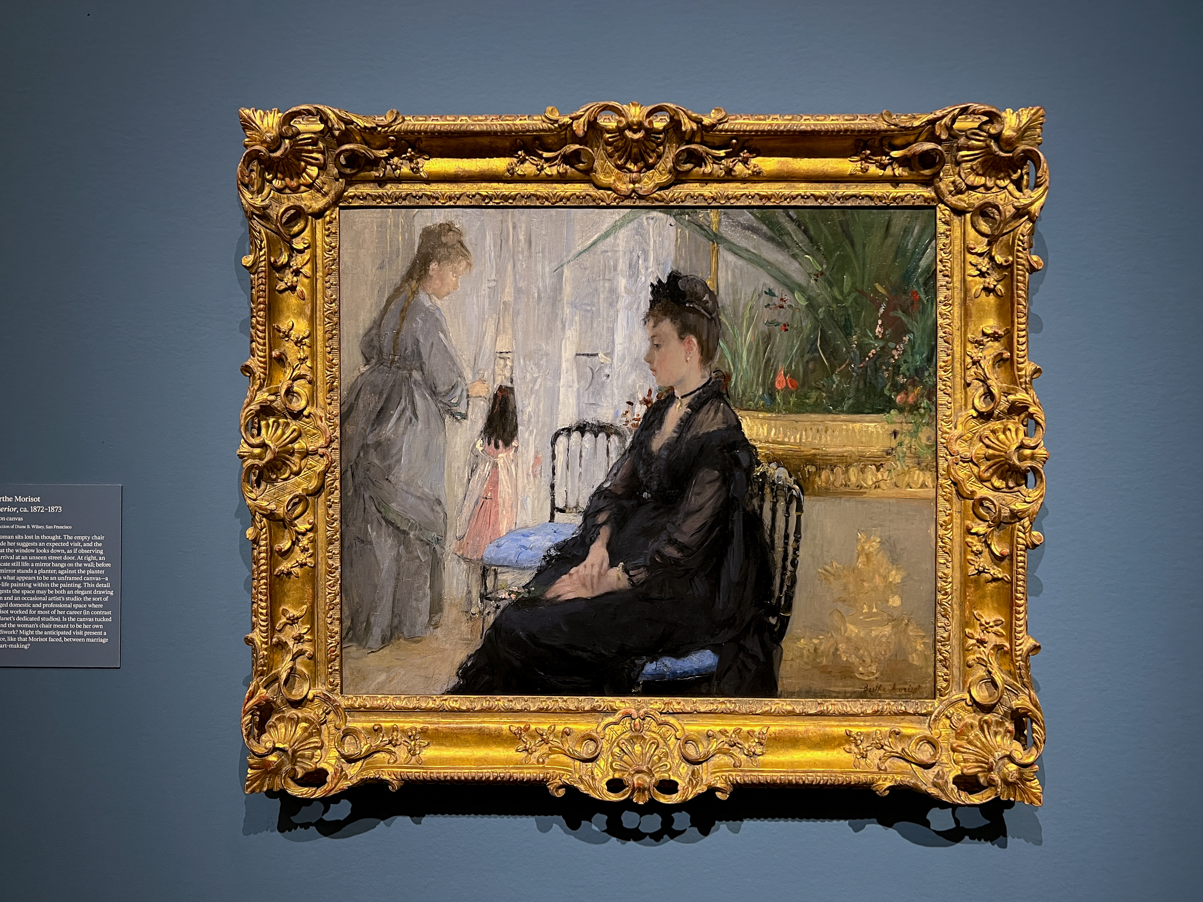 Interior, 1872, by Berthe Morisot